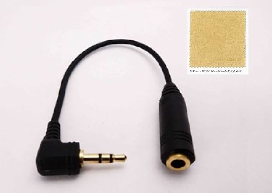 Amazon | Sound Wave 3.5mm (F) ⇒ 2.5mm(M) 3極 L字変換